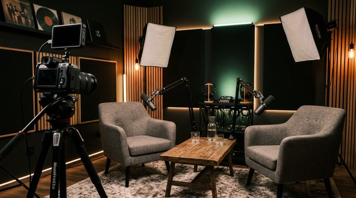 Podcast wideo – jak nagrać podcast z kamerami krok po kroku